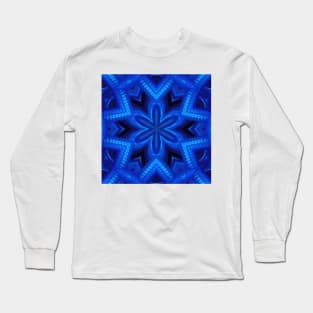 NEON BLUE FLORAL FANTASY Long Sleeve T-Shirt